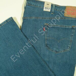 Levis 559 Jeans Mens 54 Blue Big & Tall Relaxed Straight Fit Denim New